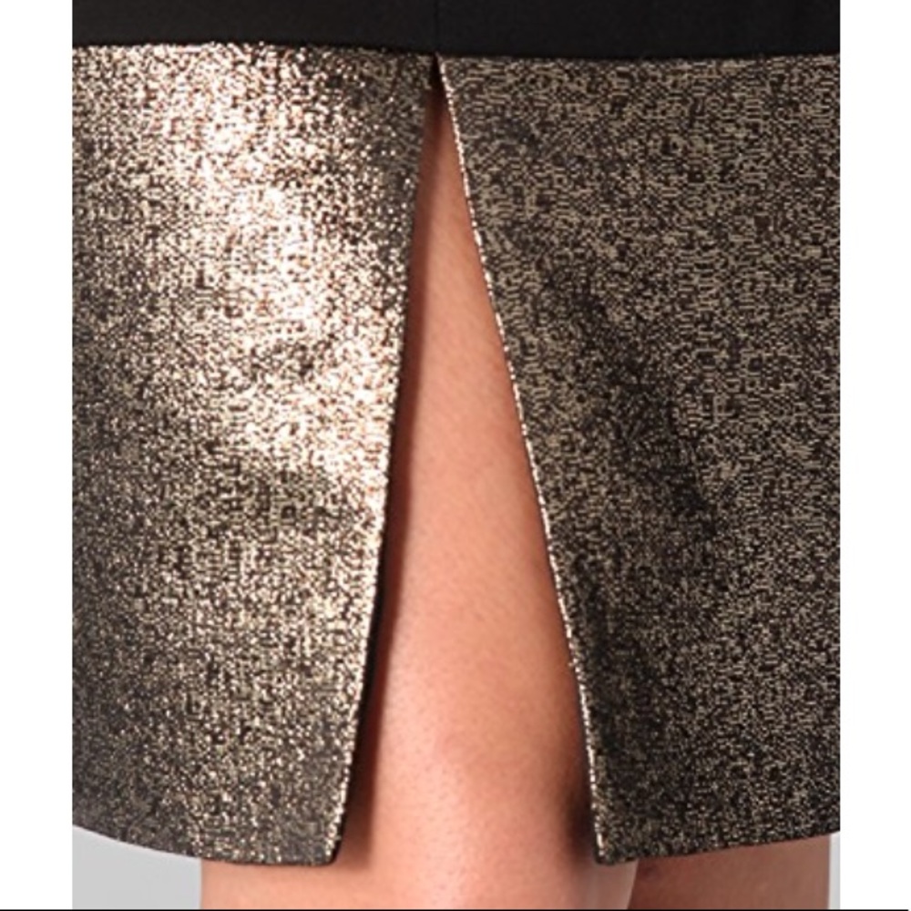 Diane von Furstenberg Blee Black and Gold Dress - Picture 3 of 8